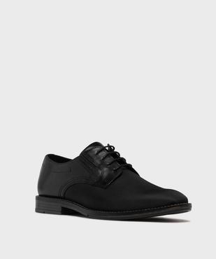 Derbies bimatières à semelle intérieure cuir homme  - Tanéo vue2 - TANEO - GEMO