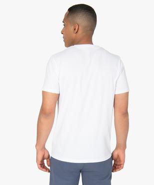 Tee-shirt homme à manches courtes et col V vue3 - GEMO 4G HOMME - GEMO