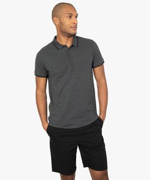 Polo homme à manches courtes 100% coton bio vue1 - GEMO (HOMME) - GEMO