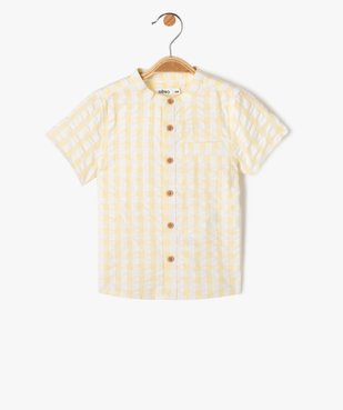 Chemise bébé garçon à manches courtes et rayures vue1 - GEMO(BEBE DEBT) - GEMO