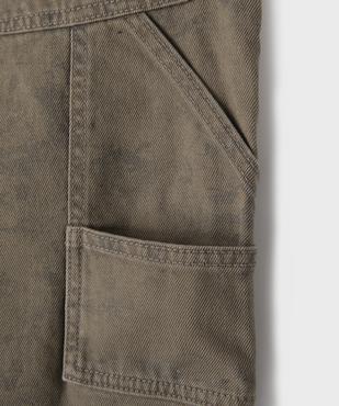Pantalon carpenter en coton garçon vue2 - GEMO (JUNIOR) - GEMO
