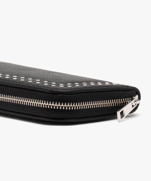 Portefeuille femme grand format avec clous métalliques vue3 - GEMO (ACCESS) - GEMO