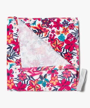 Serviette de plage fleuri avec son élastique de maintien pailleté enfant vue2 - GEMO (ACCESS) - GEMO