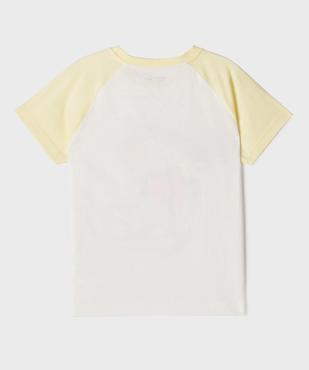 Tee-shirt manches courtes raglan imprimé basket garçon vue4 - GEMO 4G GARCON - GEMO