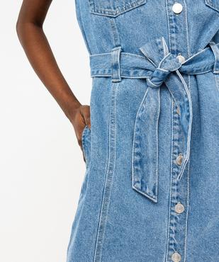 Robe en jean à manches courtes femme vue6 - GEMO 4G FEMME - GEMO