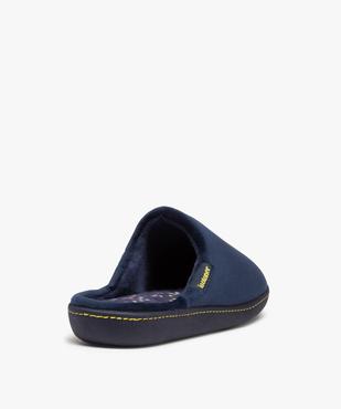 Chaussons femme mules en velours uni - Isotoner vue4 - ISOTONER - GEMO
