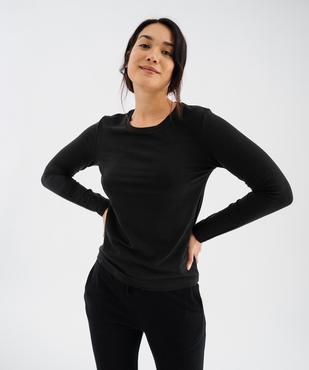 Tee-shirt nuit manches longues femme vue4 - GEMO(HOMWR FEM) - GEMO