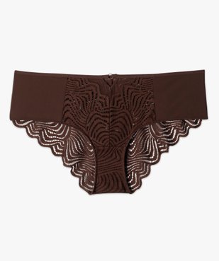 Shorty femme en dentelle et microfibre vue4 - GEMO(HOMWR FEM) - GEMO