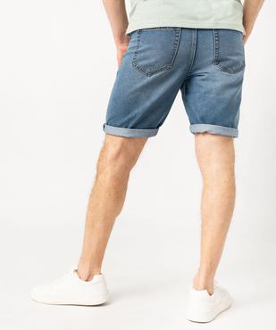 Bermuda en jean homme fin et souple vue3 - GEMO 4G HOMME - GEMO