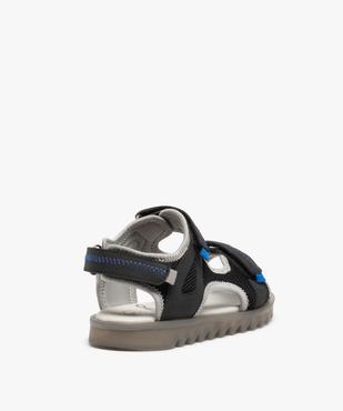 Sandales sport garçon à brides scratch et semelle crantée vue4 - GEMO 4G GARCON - GEMO