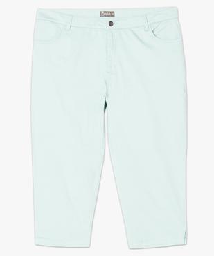 Pantacourt femme extensible uni longeur genoux vue4 - GEMO (G TAILLE) - GEMO