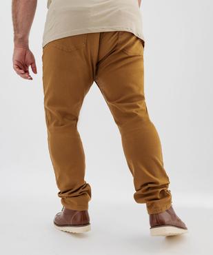 Pantalon en coton coupe Slim homme vue10 - GEMO 4G HOMME - GEMO