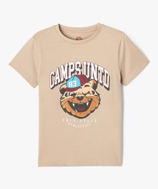 Tee-shirt manches courtes avec motif tigre garçon - Camps United vue2 - CAMPS GEMO FOR GOOD - GEMO