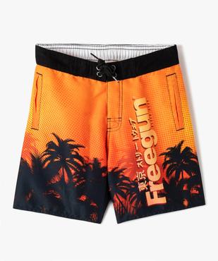 Short de bain garçon imprimé palmiers - Freegun vue1 - FREEGUN - GEMO
