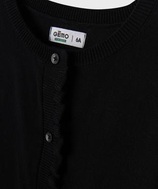 Gilet fin en viscose avec finitions froncées fille vue2 - GEMO 4G FILLE - GEMO