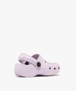 Sabots souples unis dessus perforé fille vue4 - GEMO (PLAGE) - GEMO