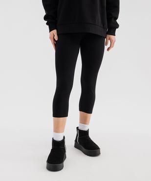 Legging court résistant en coton stretch femme vue1 - GEMO 4G FEMME - GEMO