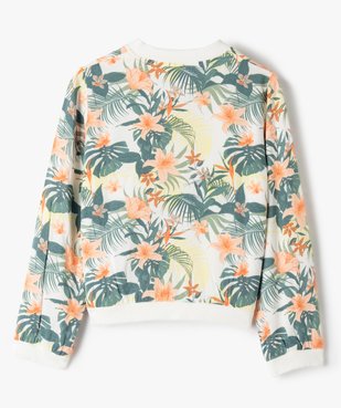 Blouson fille imprimé avec finitions bord-côte vue4 - GEMO (ENFANT) - GEMO