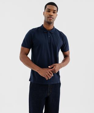 Polo manches courtes en coton homme vue7 - GEMO (HOMME) - GEMO