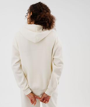 Sweat à capuche en molleton uni femme vue4 - GEMO 4G FEMME - GEMO