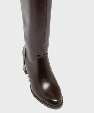 Bottes à talon avec élastique sur la tige femme - LuluCastagnette vue5 - LULUCASTAGNETTE - GEMO