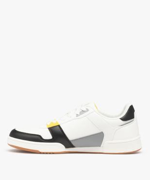 Baskets homme à détails colorés fermeture lacets vue4 - GEMO (SPORTSWR) - GEMO