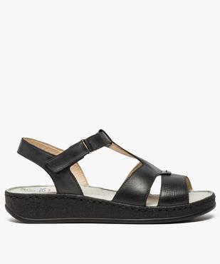 Sandales femme confort à semelle épaisse et scratch vue1 - GEMO (CONFORT) - GEMO