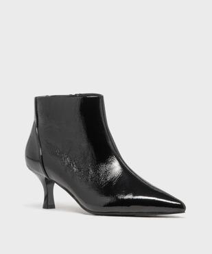 Bottines vernies à bout pointu et talon fin femme - Follow Me vue2 - FOLLOW ME - GEMO