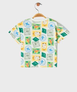 Tee-shirt manches courtes imprimé bébé garçon vue3 - GEMO 4G BEBE - GEMO