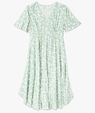 Robe à manches courtes à motifs fleuris femme grande taille vue4 - GEMO 4G GT - GEMO