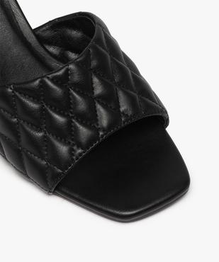 Mules femme à talon carré et dessus matelassé vue6 - GEMO(URBAIN) - GEMO