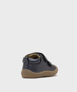 Chaussures premiers pas en cuir à scratch bébé fille - LuluCastagnette vue4 - LULUCASTAGNETTE - GEMO