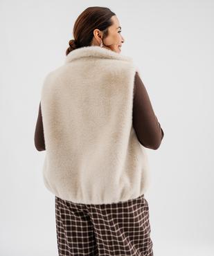 Veste sans manches en fourrure imitation femme grande taille vue3 - GEMO 4G GT - GEMO