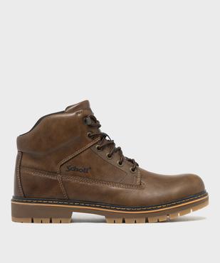 Boots tige mid à semelle crantée homme - Schott vue1 - SCHOTT - GEMO