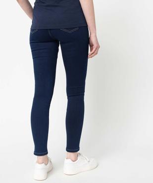 Jean de grossesse coupe slim avec bandeau bas vue3 - GEMO (MATER) - GEMO