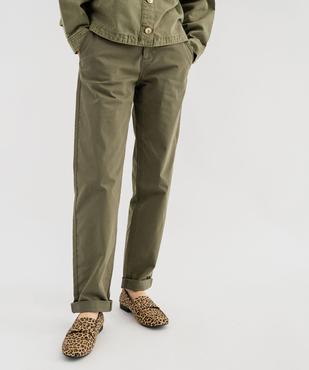 Pantalon chino coupe regular femme vue6 - GEMO(FEMME PAP) - GEMO