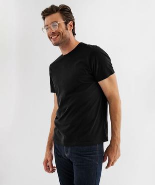 Tee-shirt manches courtes col rond en coton homme vue1 - GEMO 4G HOMME - GEMO