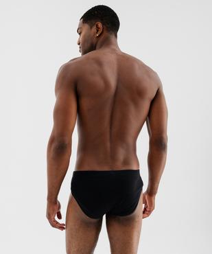 Slip en coton stretch à taille élastiquée homme (lot de 3)  vue3 - GEMO 4G HOMME - GEMO