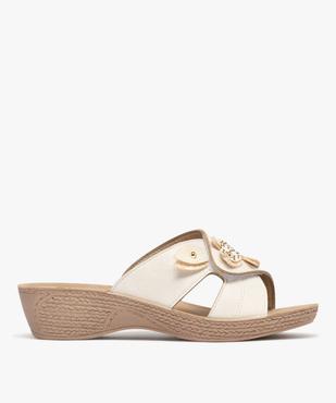 Sandales confort forme mule femme avec fermeture scratch vue1 - G'FLEX - GEMO