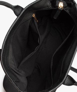 Sac femme porté main avec devant tressé vue3 - GEMO (ACCESS) - GEMO