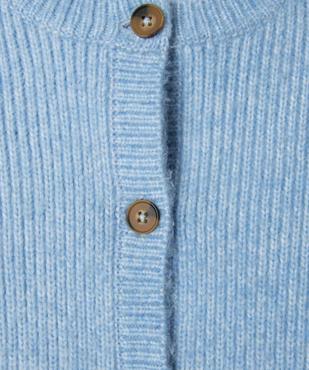 Gilet en grosse maille à col rond fille vue2 - GEMO (ENFANT) - GEMO