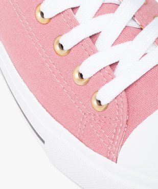 Baskets femme en toile unie et bout renforcé vue6 - GEMO 4G FEMME - GEMO