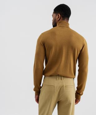 Pull col roulé en maille fine homme vue3 - GEMO 4G HOMME - GEMO