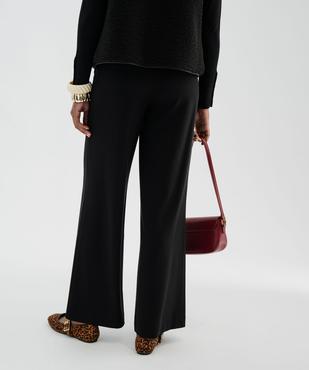 Pantalon en toile coupe large femme vue3 - GEMO(FEMME PAP) - GEMO