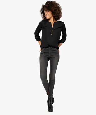Blouse femme en voile avec manches retroussables vue5 - GEMO(FEMME PAP) - GEMO