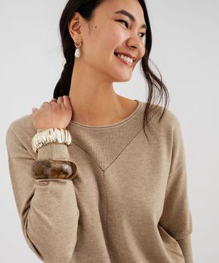 Pull ample en maille pailletée femme vue2 - GEMO(FEMME PAP) - GEMO