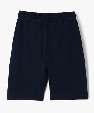 Bermuda en maille avec taille élastique ajustable garçon vue3 - GEMO (ENFANT) - GEMO