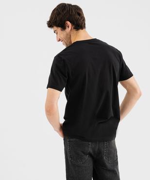 Tee-shirt manches courtes avec motif rock homme vue3 - GEMO (HOMME) - GEMO