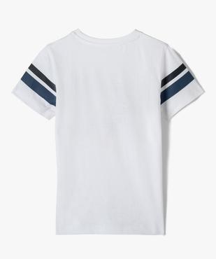 Tee-shirt garçon à manches courtes imprimé fluo en relief vue3 - GEMO (ENFANT) - GEMO