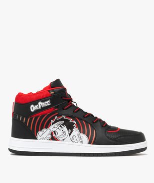 Baskets homme mid-cut à zip et à lacets Luffy - One Piece vue2 - ONE PIECE - GEMO